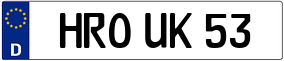 Trailer License Plate